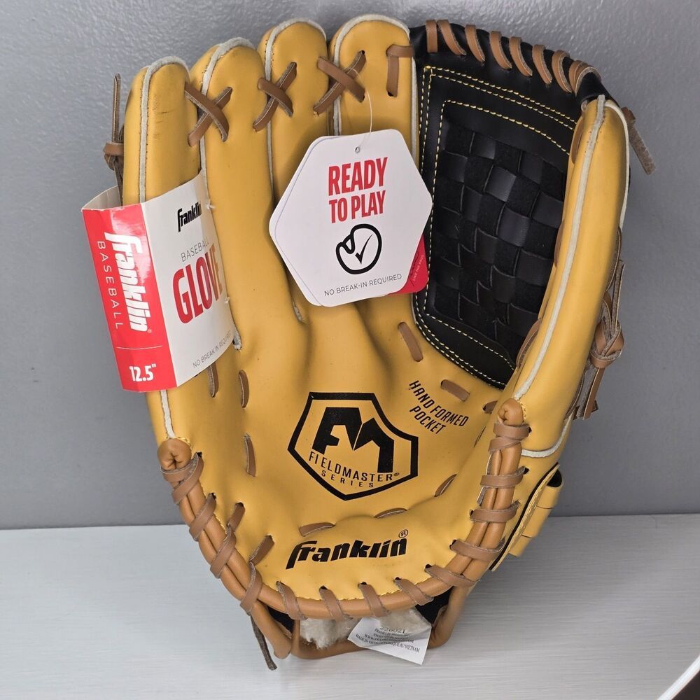Franklin 12.5” Field Master Left Hand Throwing Baseball Glove 22602L Contour Fit
